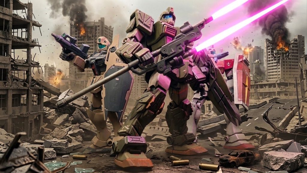 我が家のジム達。うん、我が家のザク達に比べて圧倒的に少ないですね(zaku-kao2)