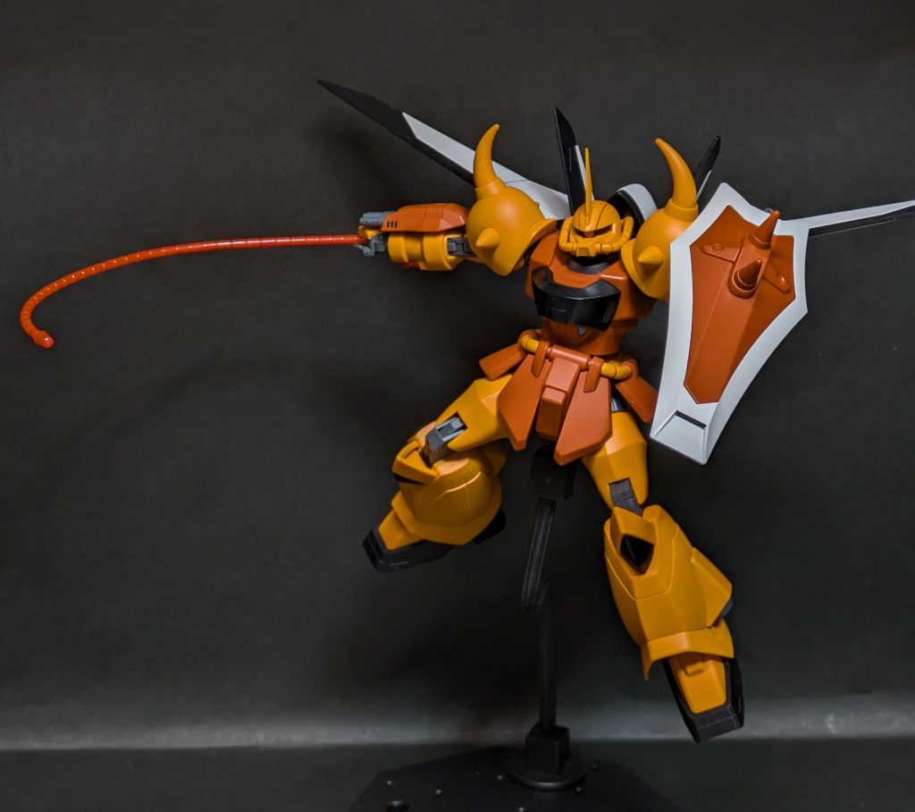 MA-M757 スレイヤーウィップ所謂ヒートロッド。本家グフのに比べて大分スタイリッシュに感じる(失礼)のは名前のせいではないはずwww(zaku-kao4)