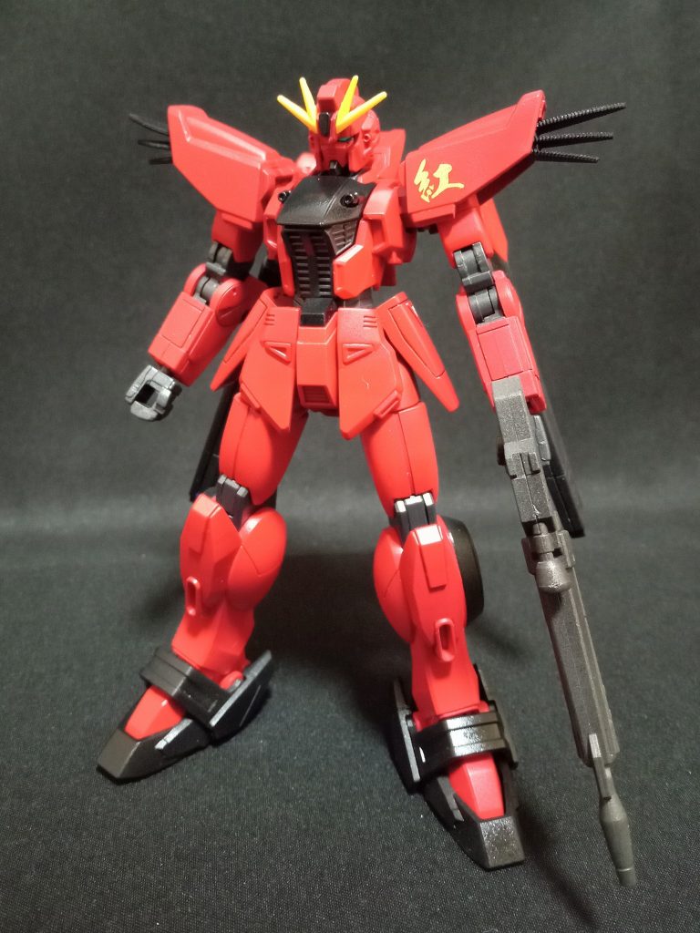 赤はギリのパーソナルカラー塗装だけと見せかけて、腕部はVガンダム脚部はシャイニングガンダムです
