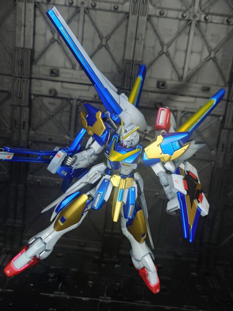 Ｖ２ＡＢ、全体的に大満足の機体でした😆欲を言えばバスターとかアサルトにも換装してみたかったんですが仕様上組み切りとのこと。ノーマルと合わせて計４機、いつか揃う日が来るだろうか（笑）