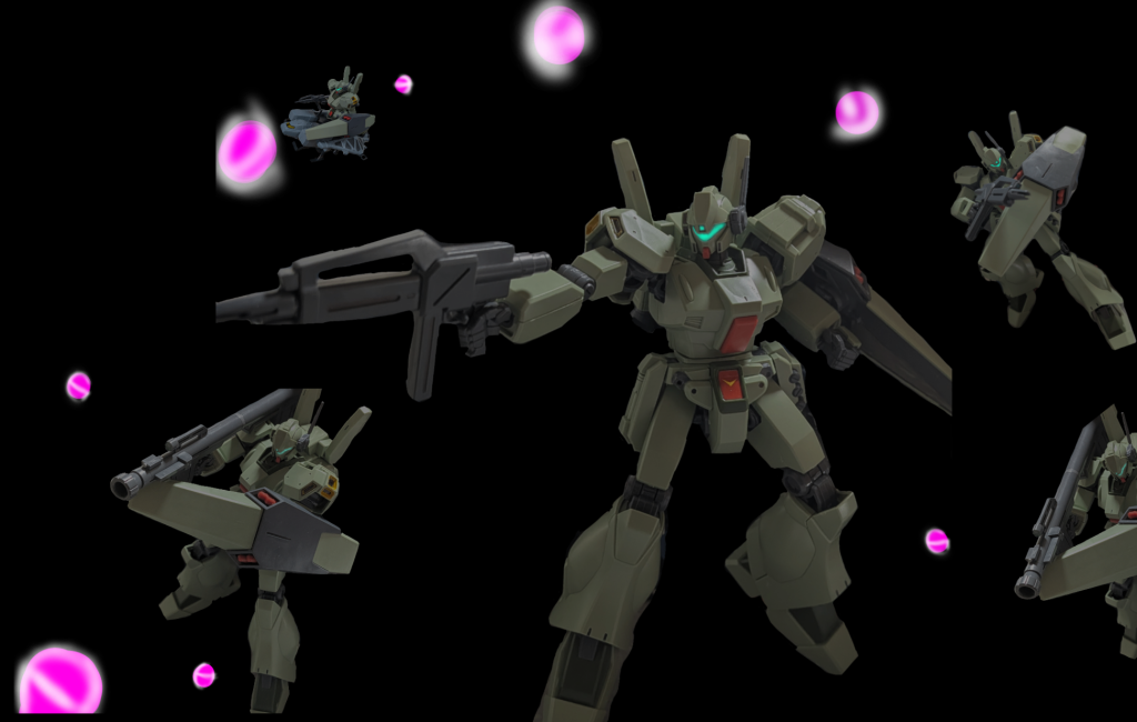 最後に編集の力で増やしたジェガンD部隊をば