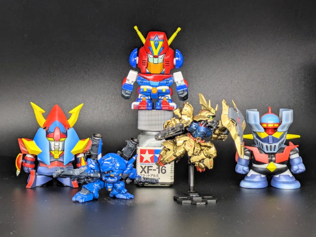 ちなみにこういう小さいプラモは塗って並べると楽しくて!ガンプラ以外もちょこちょこ遊んでおりました✨こういうプラモ少ないんだよなぁ。 以上ケンプファー & 百ビーでした✨