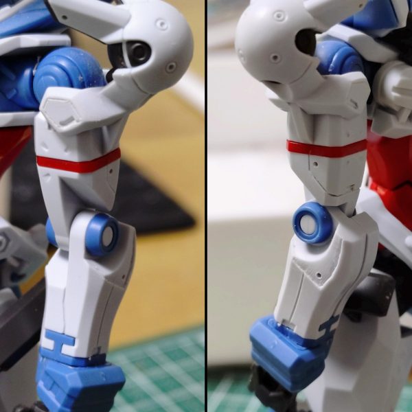 本体のスジ彫りが終わりました🫡残るはバックパックと武装です。ほんとにスジ彫りは作業もだけどデザインを考えるのも苦手🫠基本的にパネルラインというよりは空間を埋めるデザインで進めてます。（3枚目）