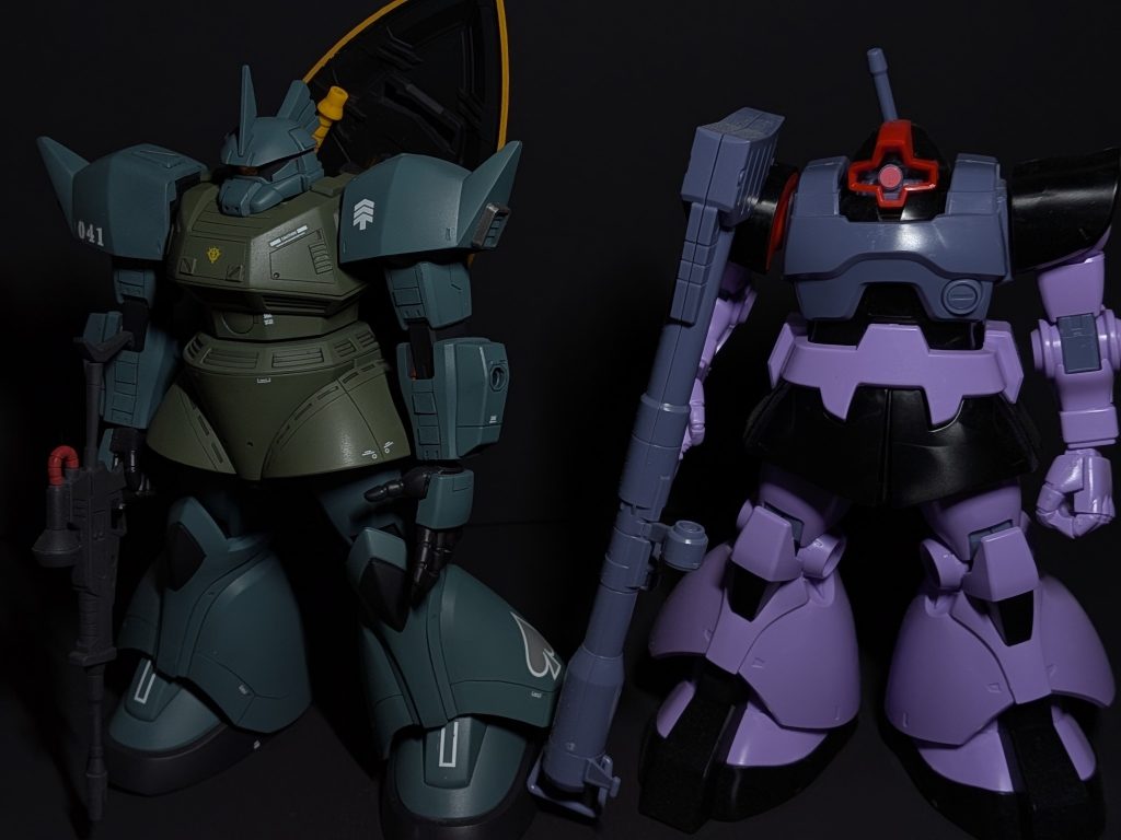 ドム、素組みと比較次はドムを作ります(気が変わらなければ)