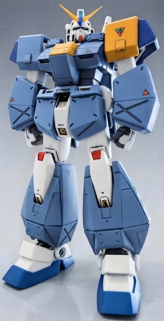 増加装甲つながりで生成AI（Gemini）でデュエルガンダムアサルトシュラウドっぽいカラーに