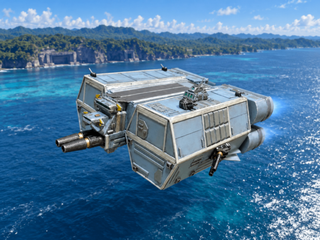 コロンブス級改・強襲輸送艦BDF−1。