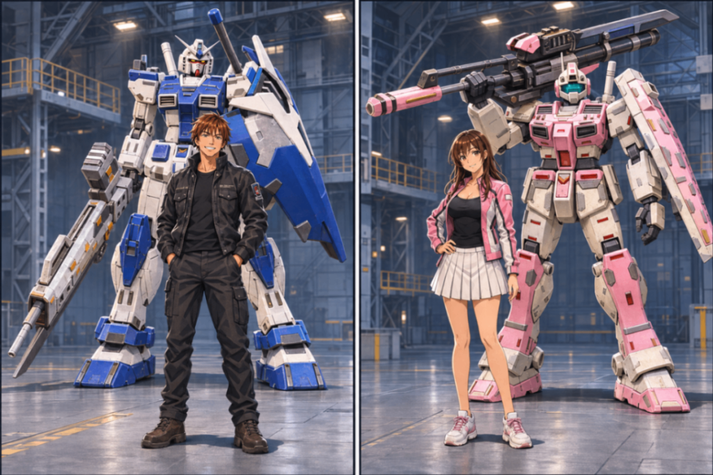 機動戦士ガンダム外伝『BELUGA DEFENSIVE FORCE』 第2話 強襲輸送艦”BDF-1” 「……そろそろ、母艦が必要だな」鈴鬼は、102号室の食卓に広げた地図を眺めながら呟いた。テーブルの上には、最近受けた依頼の報告書や、今後の任務予定が書かれた書類が並んでいる。ジャブロー周辺の物資輸送。 主戦場から離れた地域の情報収集。 戦闘終了後の負傷者救助。 輸送路が寸断された地域への物資搬送。 そして、損傷して動けなくなったモビルスーツの回収。 BDF――ベルーガ・ディフェンシブ・フォース。家族三人で始めた小さな会社は、今では六人の仲間と六機のモビルスーツ、そして前進翼を持つコア・ブースター、ベルーガを運用するまでに成長していた。仕事が増えるのはありがたい。依頼が増えれば収入も増えるし、BDFを頼りにしてくれる人がいるということでもある。しかし、今の装備だけでは対応しきれない仕事も出てきた。 「ベルーガは便利だけど、長距離輸送には限界があるんだよなぁ」 鈴鬼は地図の上にペンを置いた。 「モビルスーツを運べる数も限られるし、物資を大量に積んだら、救助した人たちを乗せる場所もなくなる。現場で損傷機を回収しようとしても、運搬手段がなければどうにもならない」 「確かに、最近はそういう依頼が増えていますね」 ルークが報告書を手に取った。 「救助活動も、現場に到着して終わりではありません。負傷者を安全な場所まで運び、必要なら治療を続ける必要があります。輸送と整備の拠点になる母艦があれば、対応できる範囲はかなり広がるでしょう」 「偵察にも便利だと思う」 エルが地図を覗き込んだ。 「遠方で情報を集めたあと、いちいちジャブローまで戻らなくてもよくなる。母艦を前進拠点にできれば、次の任務にもすぐ移れるわ」 「物資の補給も楽になるね」 ユウも頷いた。「遠隔操縦の通信中継設備を母艦に設ければ、任務中の運用にも余裕ができると思う」 「ニャ。ベルーガと母艦の通信・管制システムを連携させれば、情報共有と支援能力も向上するニャ」 チャトランが補足した。 「だよなぁ……」 鈴鬼は腕を組んだ。 今のBDFに必要なのは、戦艦のような強大な火力を持つ船ではない。モビルスーツを運び、整備し、物資を届け、負傷者を収容する。そして、任務を終えた仲間たちを乗せて帰ってくる船だ。 「よし。コロンブス級をベースにした母艦を作ろう」 鈴鬼がそう言うと、トミーが顔を上げた。 「……作ろう?」 「うん」 「買うんじゃなくて?」 「買わないよ」 「どこかの軍から譲ってもらうんじゃなくて?」 「そんな都合よく手に入らないだろ」 トミーは、じっと夫の顔を見つめた。 「……自分で作るのね?」 「もちろん!」 「とうとう船まで作るのかぁ……」 トミーは深いため息をついた。 「いや、待って。前にガンダムを作ったときも驚いたけど、あなた、本当にどこまで作るつもりなの?」 「必要なものは作る!」 「その勢いで家まで増築しないでよね!」 「いや、家はもう作った。」 「いつのまに作ってたの!?」 102号室に笑い声が広がった。