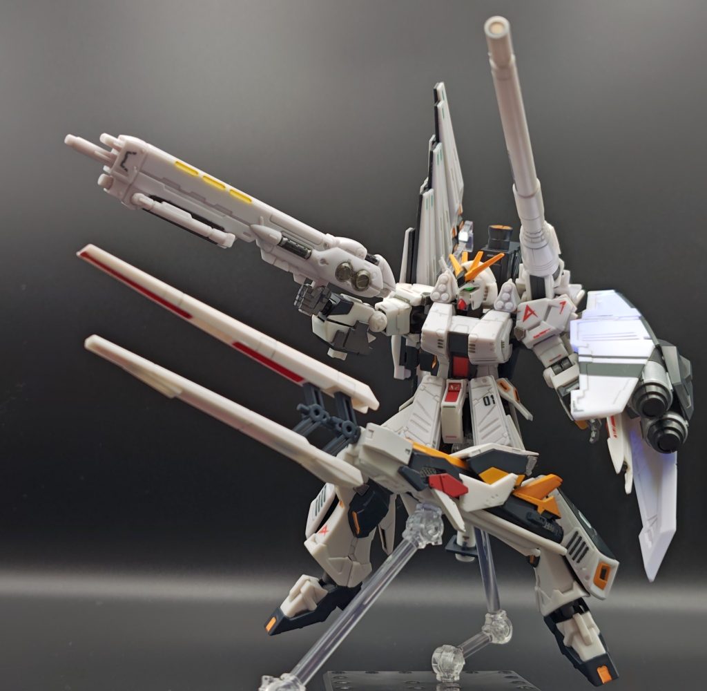 GフレームFA　νガンダム　LFF＆HMBL装備 ＋ ダブルフィンファンネル ＋ HWS–2枚目/制作者：zizow
