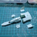 コアファイターはそのまま採用ですがさすがに後ハメ加工が大変…機首はうまく差し込み[…]