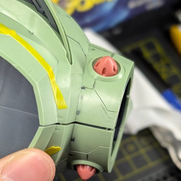 継続朝活114日目】ゾック×GQリック・ドム異形ミキシング！日曜朝1時間を攻略する「3工程リレー」スジ彫り