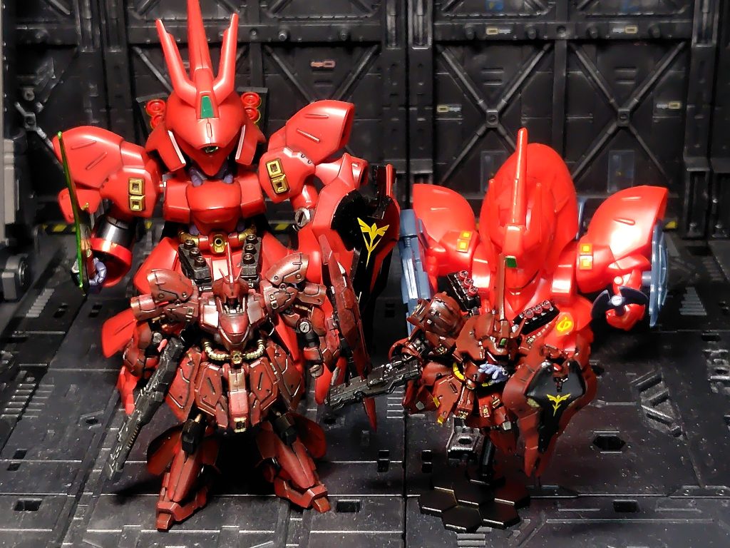 我が家には小さいサザビーがたくさんあります(zaku-kao5)