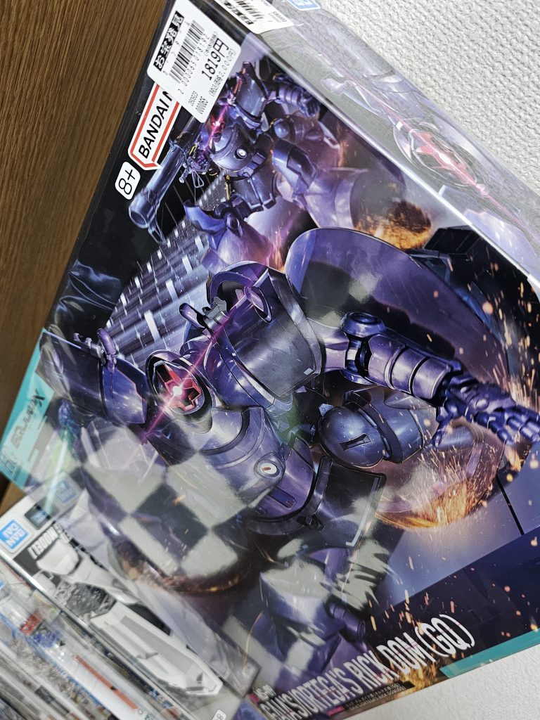作品名：どむ君GQ<p>某倉庫系ゲーセンで投げ売りされてたのでお迎えしました✨ ちょうど持ってなかったのでラッキー✨モノアイコンテストも来るのでちょうど良かった😁 出来はかなり良いみたいなので楽しみです😆</p>
