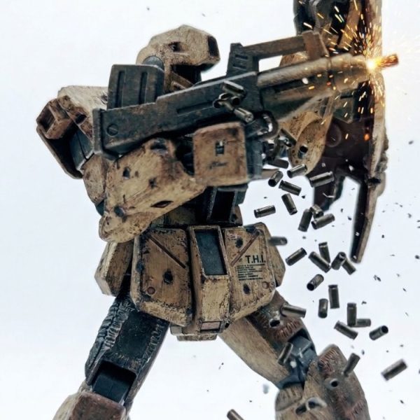 【RGM-79G  ジム・コマンド】増加装甲と溶接、ダメージング