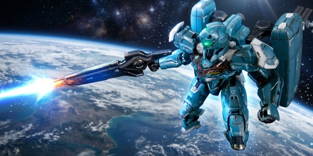 その3 &nbsp;AI画像(ジェミニ)地球軌道上のシーンやっぱり、宇宙が似合うかなシンプルだけどスッキリ爽やかな感じが、結構、好きな画像です