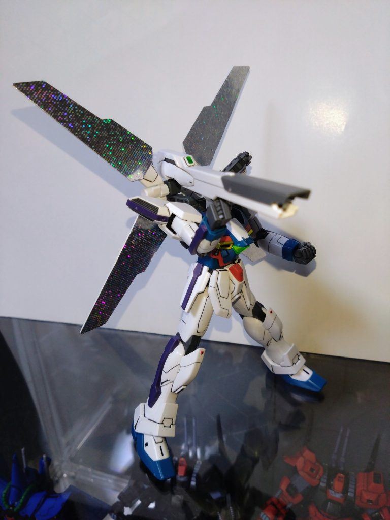 HGAW　ガンダムX–6枚目/制作者：基本筆塗り部分塗装仕様