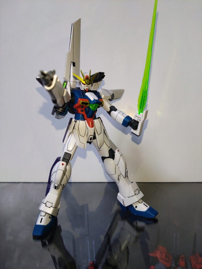 HGAW　ガンダムX–9枚目/制作者：基本筆塗り部分塗装仕様