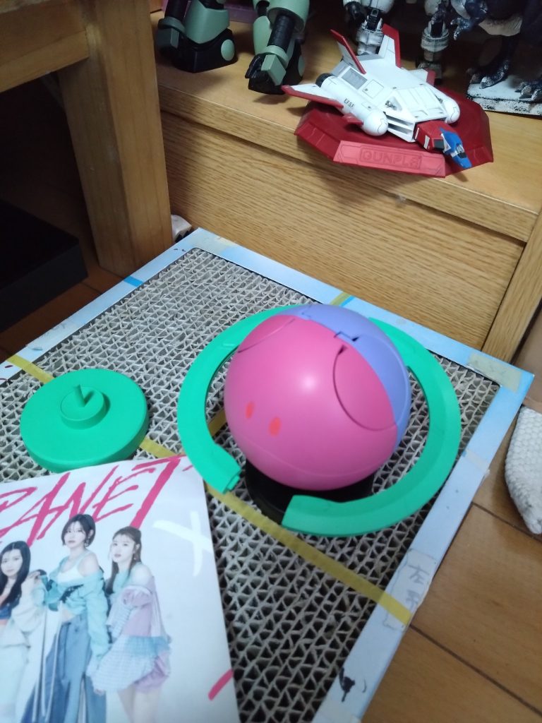 早速塗装したはいいが取り付けに悩む…