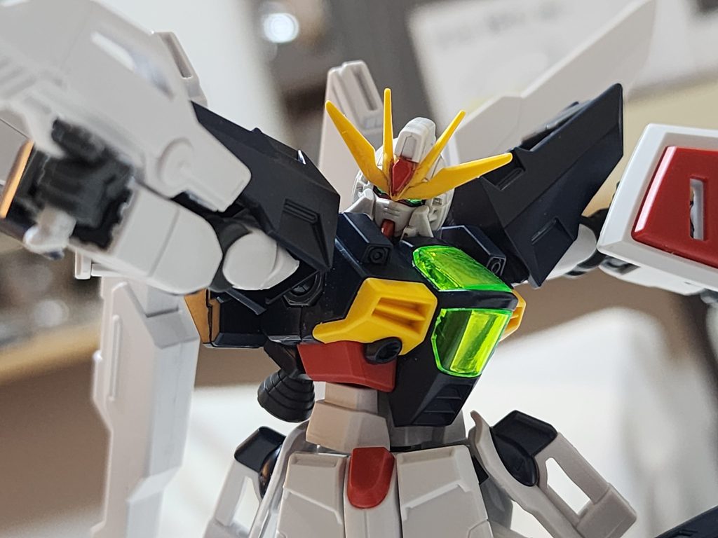 作品名：ダブルエックス製作中<p>とりあえずパチ組して頭部整形、部分塗装しました😊 デカール買お🤭</p>
