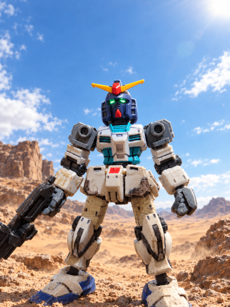 〜アビドス住宅街跡地〜────砂に覆われた大地の一角に、一機のガンダムと、そのガンダムに望みを託した、5人の少女達がいた。???「ん、稼働、耐久テストはOK。問題ないよ、アカネ。」???「操縦も問題ないよ、少し癖が出るけど、十分動かせるよ。」アカネ「関節部にも問題はありません!」???「それじゃあ、ようやく完成ですね☆」???「いやぁ〜長かったねぇ....シロコちゃんが『ん、全員で直して売ろう』って言い出してから丁度一ヶ月位かなぁ?もうおじさんは筋肉痛で全身いたいよぉ....」シロコ「ん、私のZプラスとホシノ先輩のMk-Ⅱのスペアパーツも使ったし、全員で直したんだから、動くのは当然。」???「....でもさ、せっかくみんなで直したのに....カイザーの所に売っちゃうの?」???「あら?セリカちゃんもこの子に愛着が湧いちゃったんですね〜」セリカ「そんなんじゃないってば!!ノノミ先輩!!ただ、ウチには2機しかMSが無いんだから、少しでも戦力の増強の為に....ってコト!」シロコ「セリカの気持ちも分かるけど....」ホシノ「おじさんは、後輩の意見を尊重してあげたいかなぁ〜」セリカ「でも、借金の返済もしないといけないし....むぐぐぐ......」アヤネ「確かに、MSは高値で売れます。ガンダムタイプは特に。でも、戦力になるのもまた事実....」ノノミ「う〜ん....難しいですね〜」アヤネ「そこで、提案があるのですが。」一同「「「「提案?」」」」アヤネ「はい、連邦生徒会に、支援を要求するんです。」セリカ「でもさ、アヤネちゃん、もう何回も連邦生徒会には支援要求してるけど音沙汰無しだよ?」シロコ「....まさか、シャーレの先生?」セリカ・ノノミ「「!!」」ホシノ「.....」アヤネ「はい、そのまさかです。そのシャーレの先生なら、この状況を、なんとかしてくれるかもしれないんです!!」&nbsp;次回　第2話「アビドス廃校対策委員会」10/25（日）公開