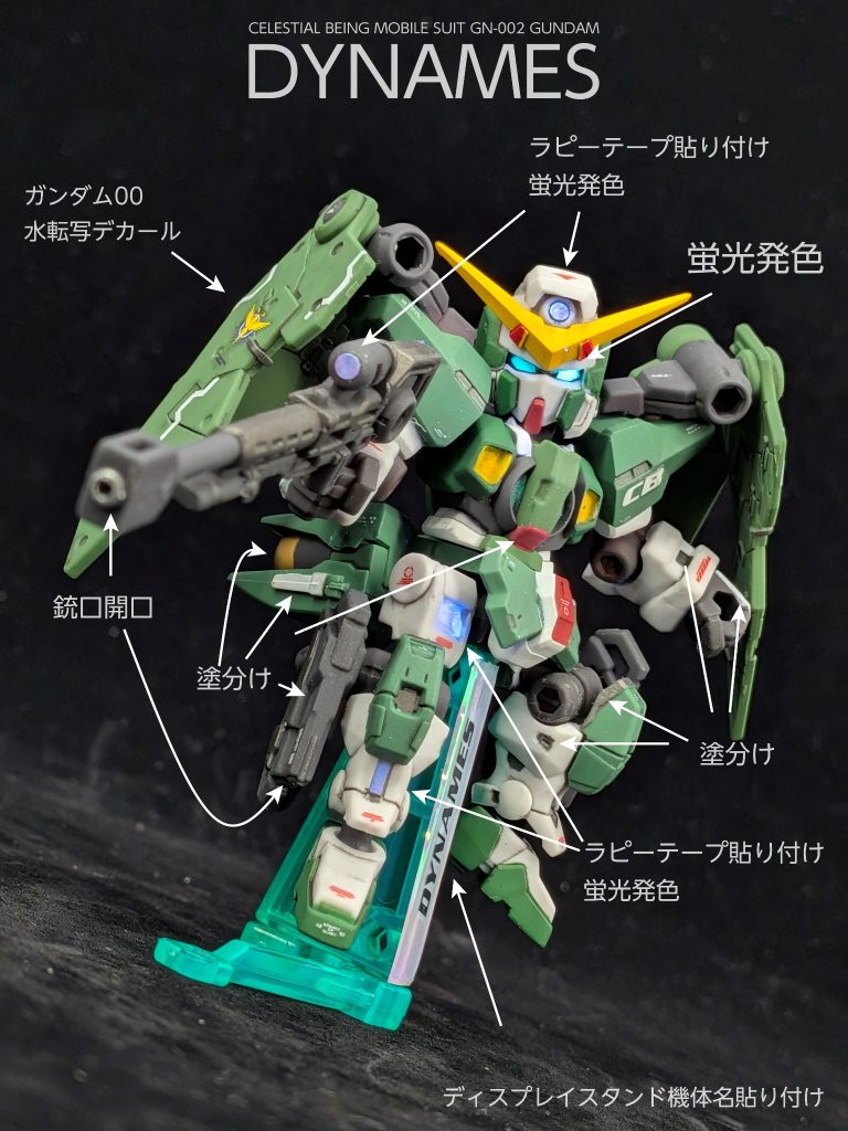 モビルスーツアンサンブル　ガンダムデュナメス　ディティールアップ–3枚目/制作者：SHIUMAI MODELS