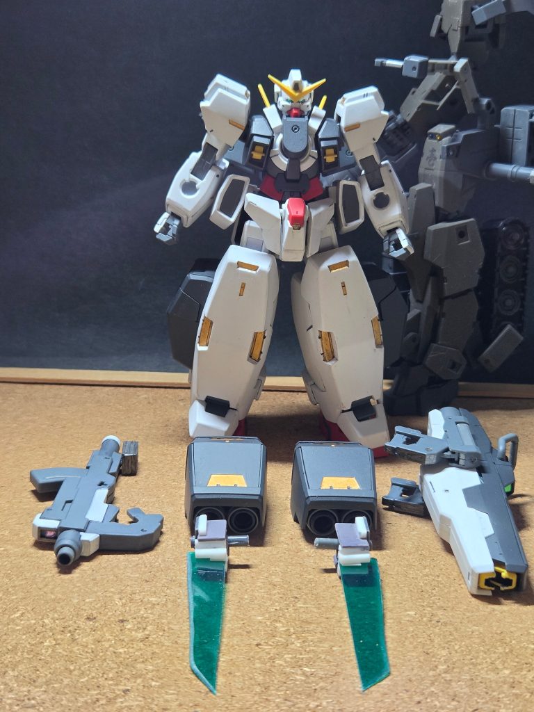 ガンダム ヴァーチェも&nbsp;　　　蛇足作業🐍👣&nbsp;　　　　　 &nbsp; &nbsp; &nbsp; &nbsp; &nbsp; &nbsp; &nbsp;　　　　　　　　　 を実行です 😤💨接近戦用の『GN マチェット』と『ガンダム ヴァーチェ フィジカル』の武装である『GNフィジカルバズーカ』を用意です😆👍✨