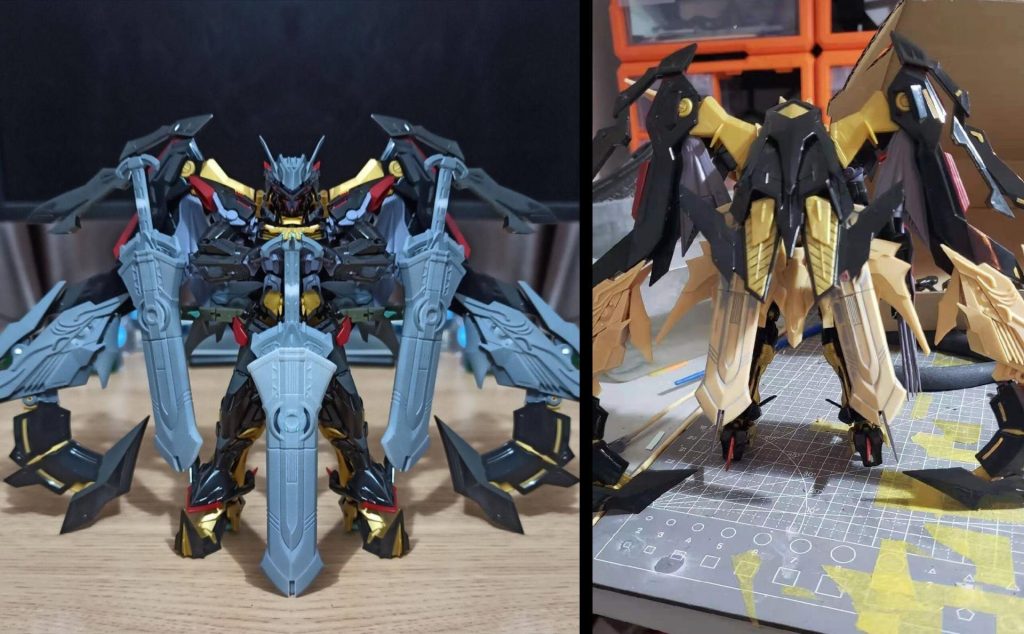 RG•ガンダムアストレイゴールドフレーム•天ハナ•華–2枚目/制作者：risuisei