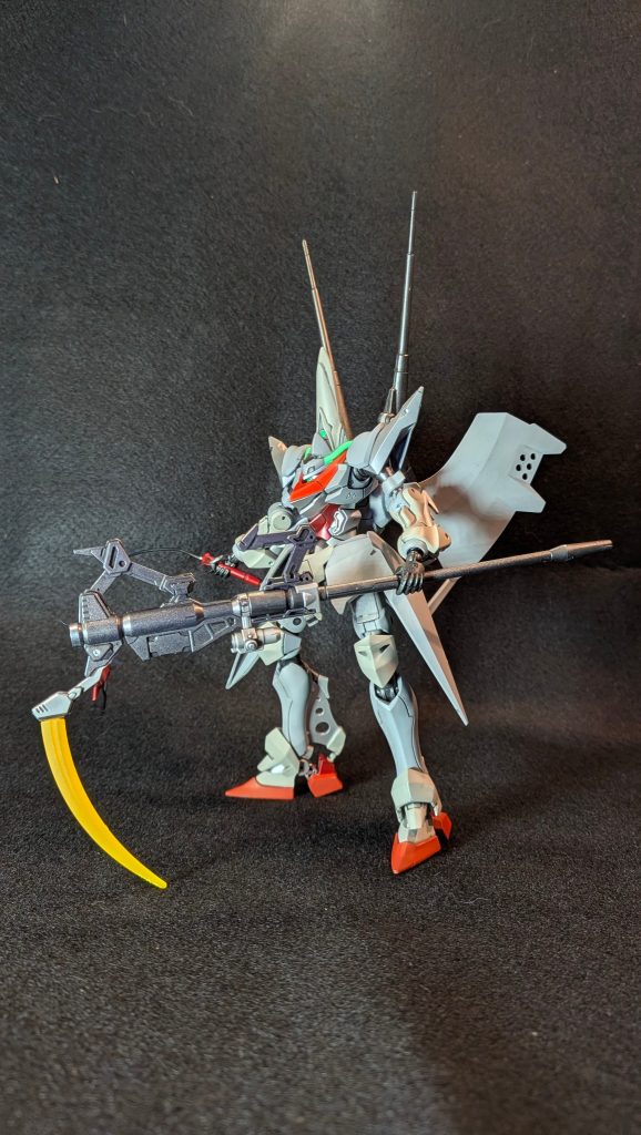 造形は細かく、可動が複雑😻　鎌はガンダムデスサイズのよりメカメカしててカッコイイ😳