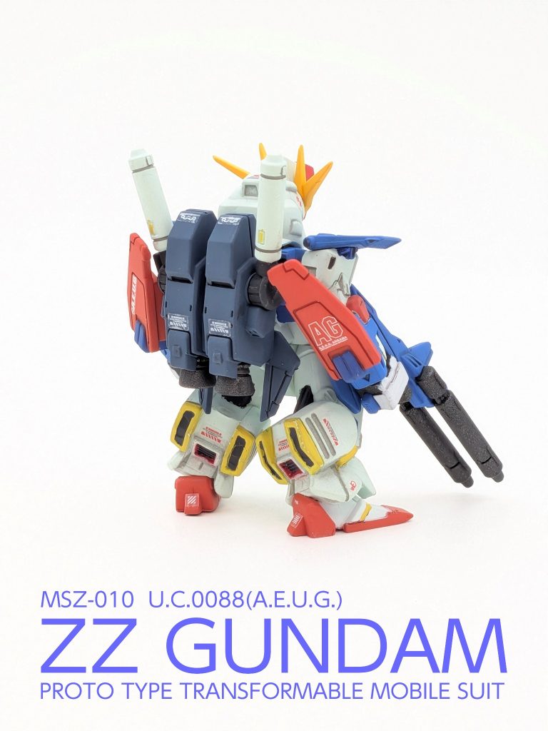 【塗装済み完成品】FW GUNDAM CONVERGE #30 ZZガンダム（Ver.Ka風ディティールアップ）–9枚目/制作者：SHIUMAI MODELS