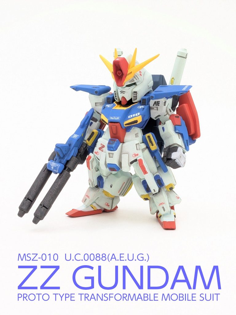 【塗装済み完成品】FW GUNDAM CONVERGE #30 ZZガンダム（Ver.Ka風ディティールアップ）–8枚目/制作者：SHIUMAI MODELS