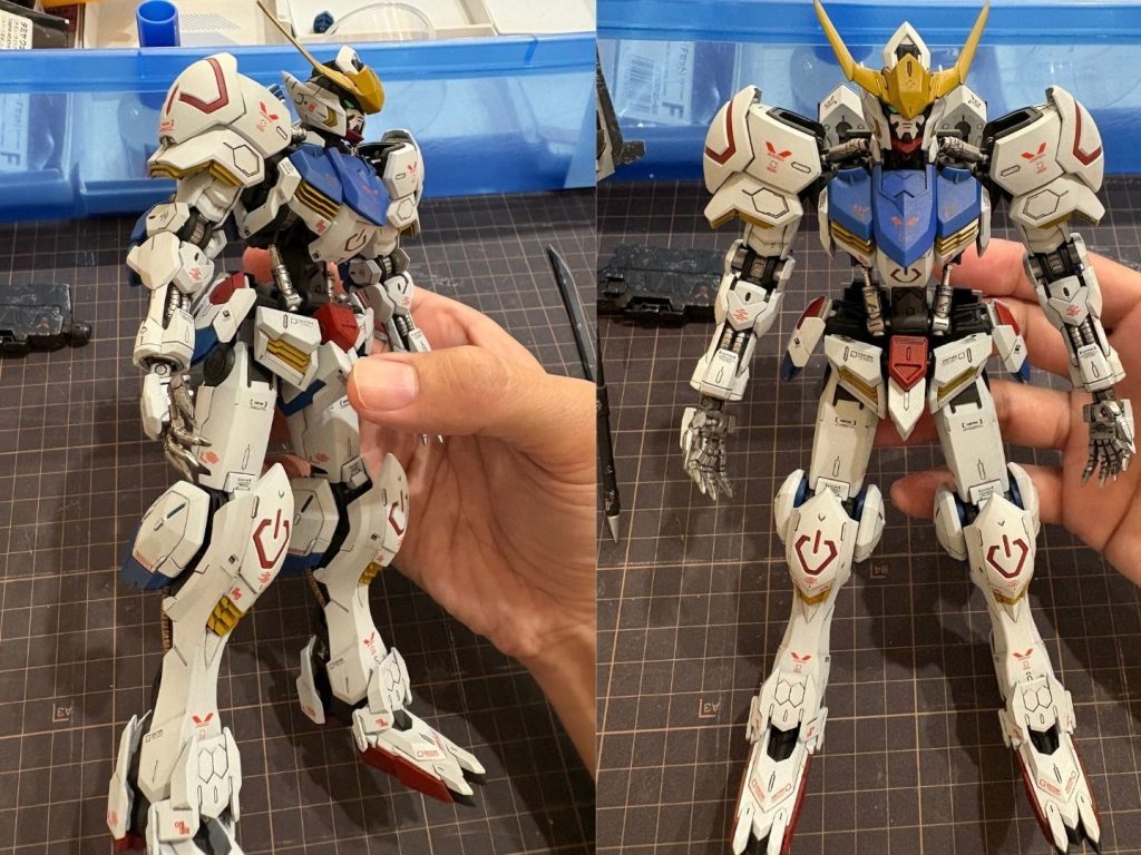 ガンダムバルバトスMG　全塗装（ウェザリング仕上げ）–5枚目/制作者：とむ