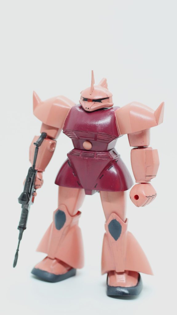 旧キット 1/144 シャア専用ゲルググ【筆塗りでテカテカを目指しました】