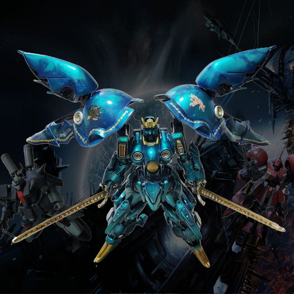 <作品解説>ガンダムZZは4機目なので、もう説明することはありません。ダイジェスト版が出たら良いなと思います。<機体解説>ネオジオン第1期(ハマーン・カーン時代)の最終MS。最大、最強。殆ど無敵。操縦はかなり難しいようで、パイロットの不安定さもあり、十分活躍できず。逆にこんな化け物がスペック通り動いたら、誰も勝てなさそう。サイコガンダム級の大きさが災いしてか、アサルトキングダム版以外の立体化の機会に恵まれなかったが、作品40周年とかでROBOT魂で発売。<デザイン解説>ネオジオン版サイコガンダム? 曲線を多用しジオンMSの意匠を受け継ぎながら、顔はガンダム顔。体形はマッチョ且つどことなく女性的。キュベレイ、ハンマハンマ、ゲーマルク程ではないものの若干人型から外れた怪獣型? ラスボスに相応しい重厚長大を表現しながら、曲線を多用した意匠が(私には)悲しげに見える。