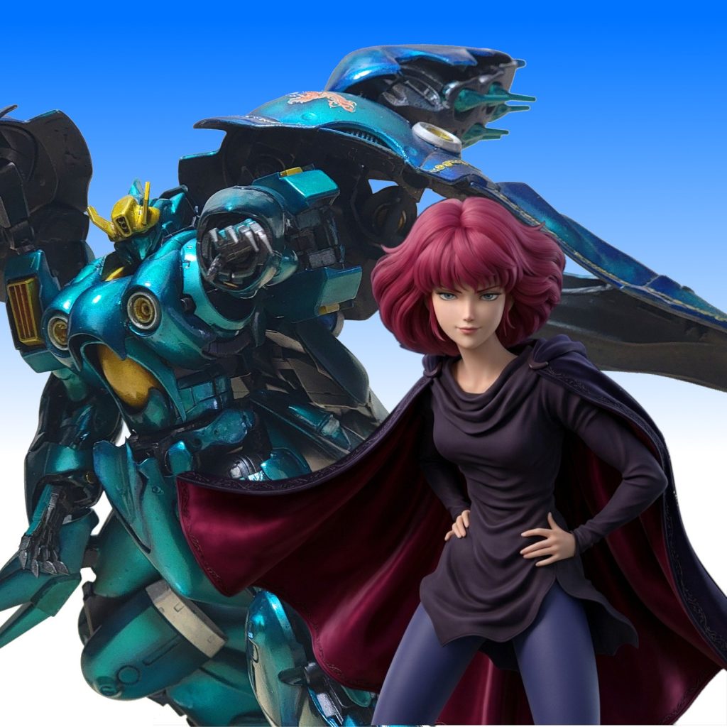 重い・・・。ガンプラではないぐらい重い。(アクションベースがしなるぐらいです。)