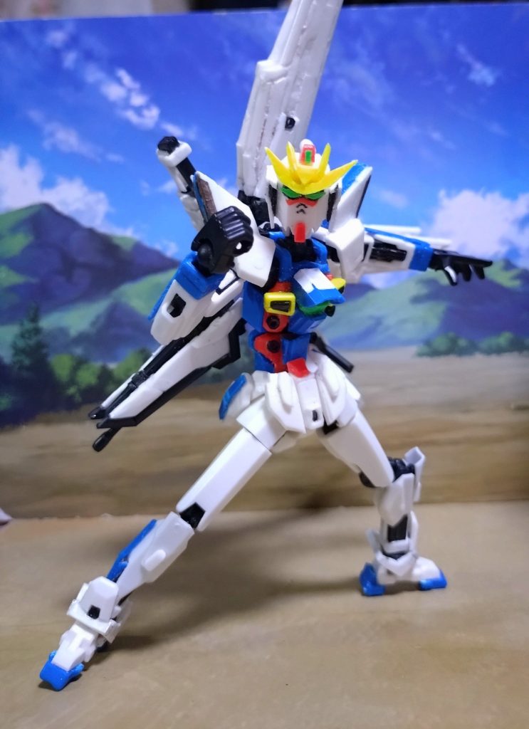 体が細すぎてマイクロウェーブを受け止めきれないガンダムX