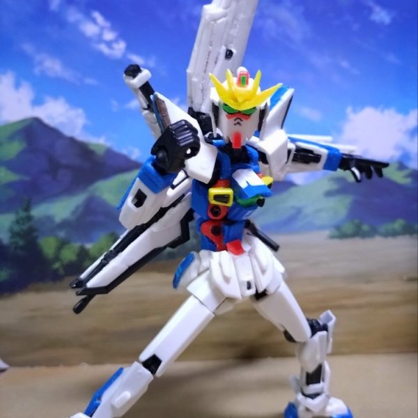体が細すぎてマイクロウェーブを受け止めきれないガンダムX
