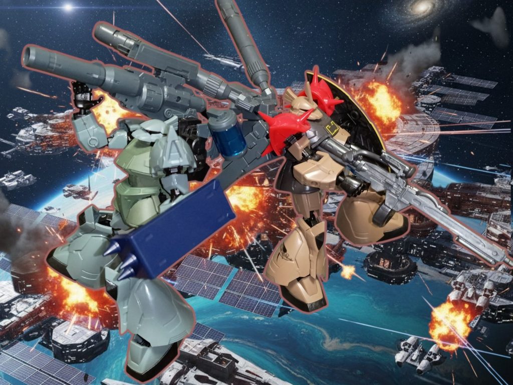 2機で戦闘シーン