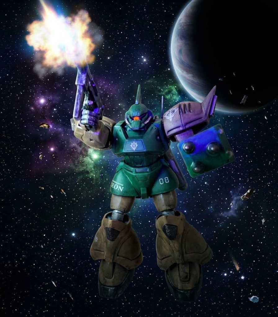 マシンガン射撃シーン