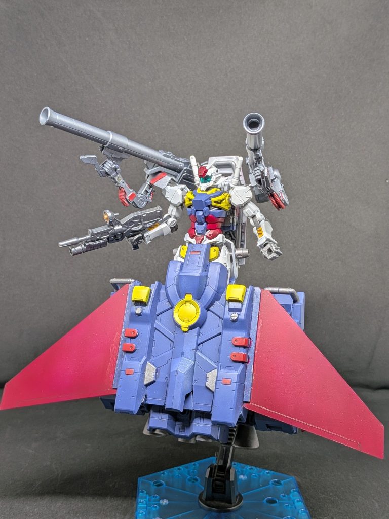 ０２ガンダムMA形態GアーマーのAパーツを外し、Bパーツの装備とサブアームユニットの装備で構成された形態。機動力が高く火力に優れているが、高速すぎるが為操作が難しくピーキーな形態になってしまい第二次ソロモン会戦により最終局面で調整が間に合わず、そのまま出撃した。