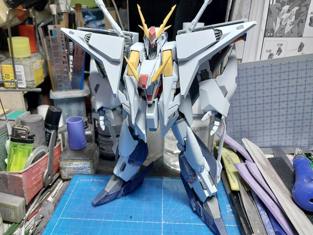 1/144 RX-105 Ξガンダム アナハイムデモンストレーションカラー–4枚目/制作者：@dagored00