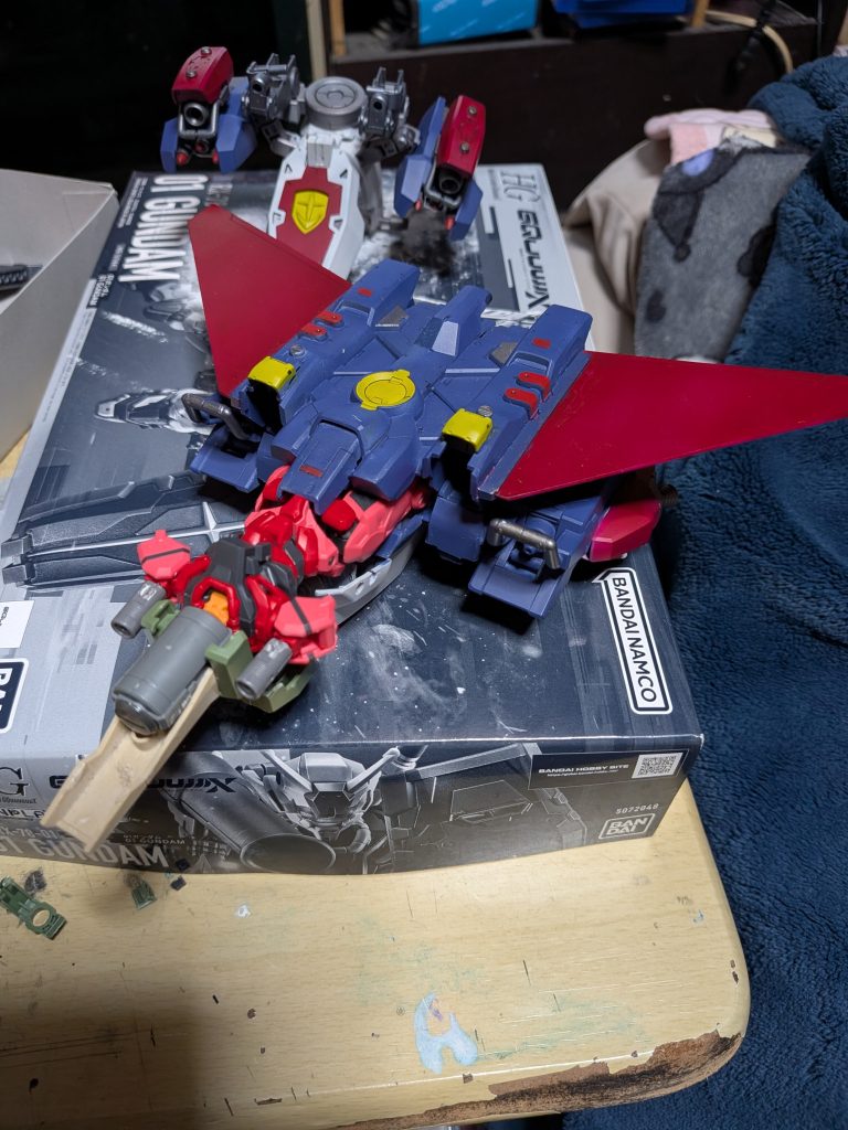 作品名：Gアーマーの動力源MS進捗<p>とりあえず組み込んでみましたm(_ _)m 腕を無くしカメラアイにバックパックも変更して製作中m(_ _)m</p>
