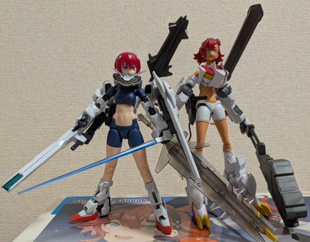 2人並べるとこんな感じ。やはりスレッタの方が大きいですねwwww