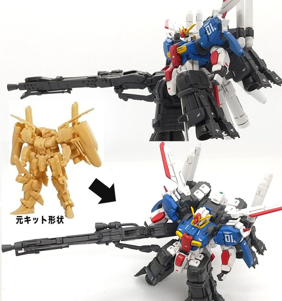 改修塗装完成品 Sガンダムブースター・ユニット装着型 ガンダムアーティファクト (Ex-Sガンダム改修品）–3枚目/制作者：ランゼル
