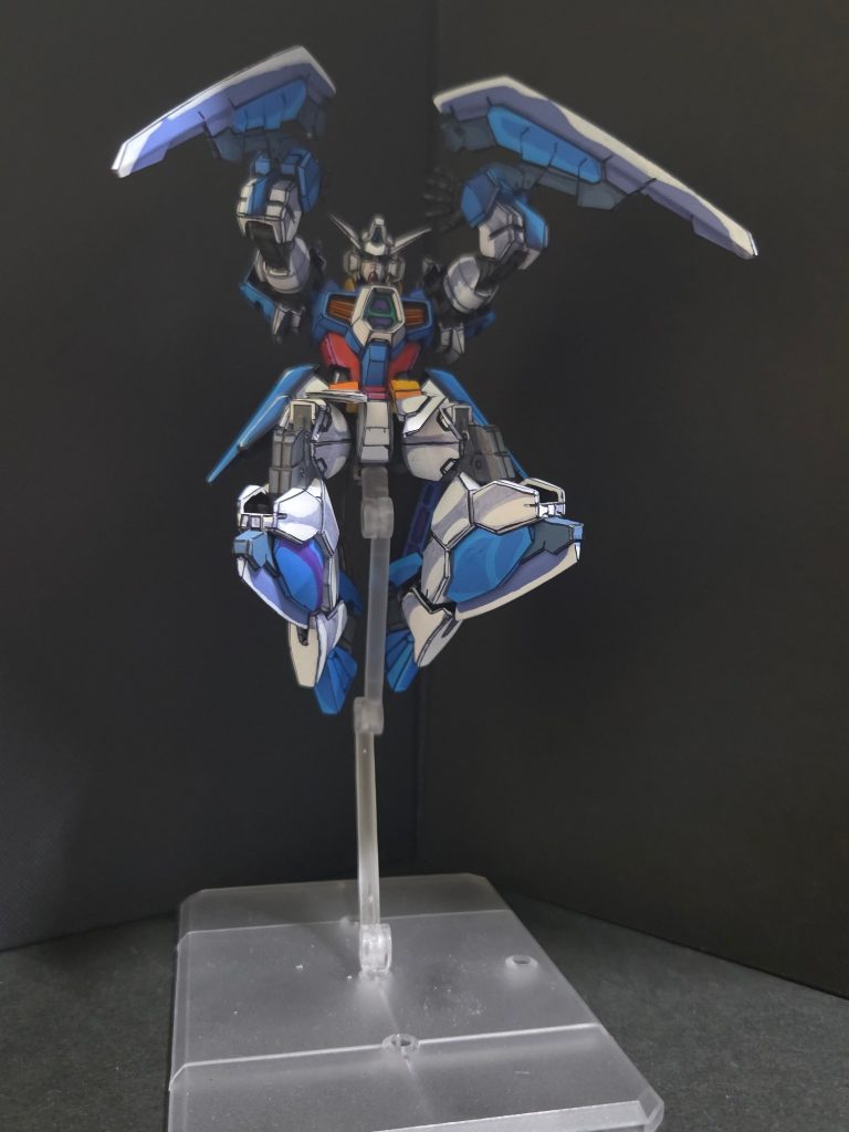 対戦相手でピッタリな相手はガンダムシュピーゲルでしたね！あちらも忍者で両手に刃物、！シュピーゲルはまだ買えてないんですよね。