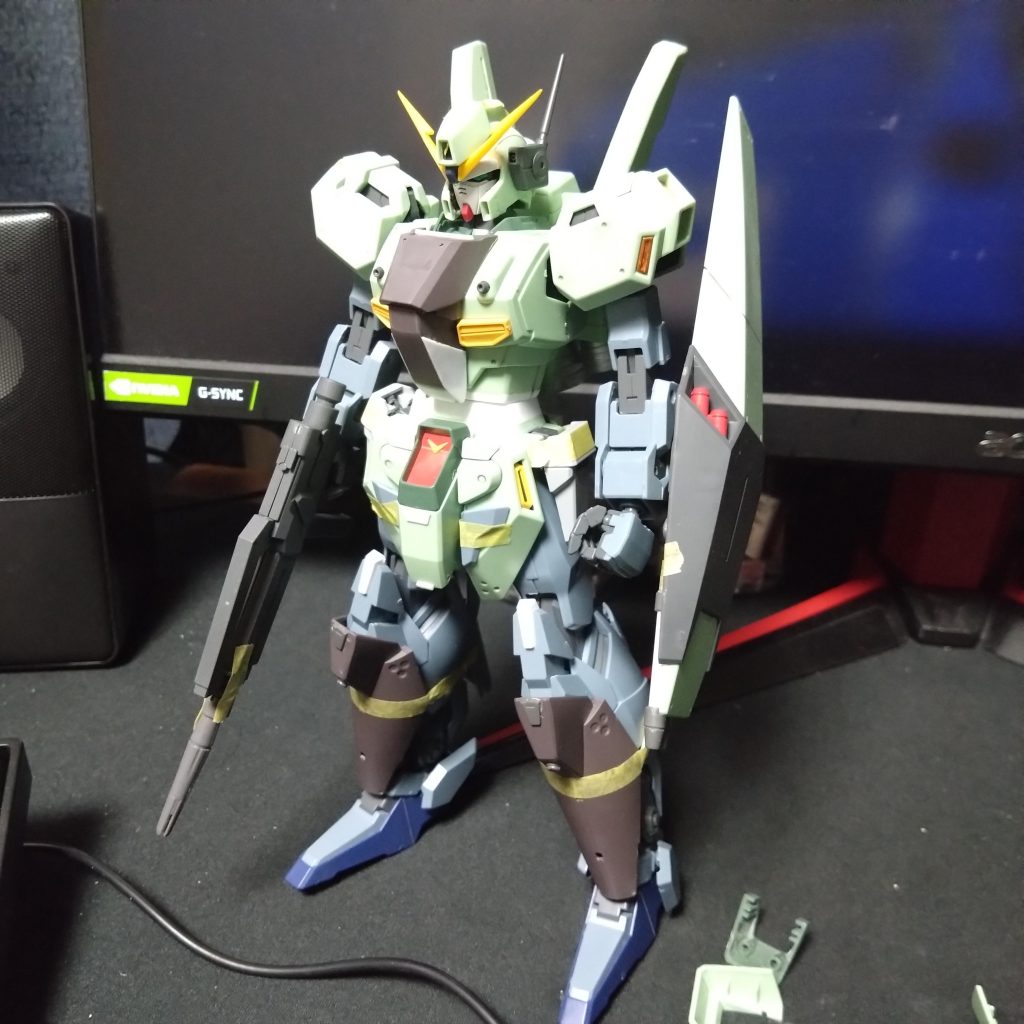 作品名：作り直しました<p>大幅に改修しました。 バックパックがデカすぎて素体に地味な印象を与えてしまうので通常ジェガンのものを。</p>
