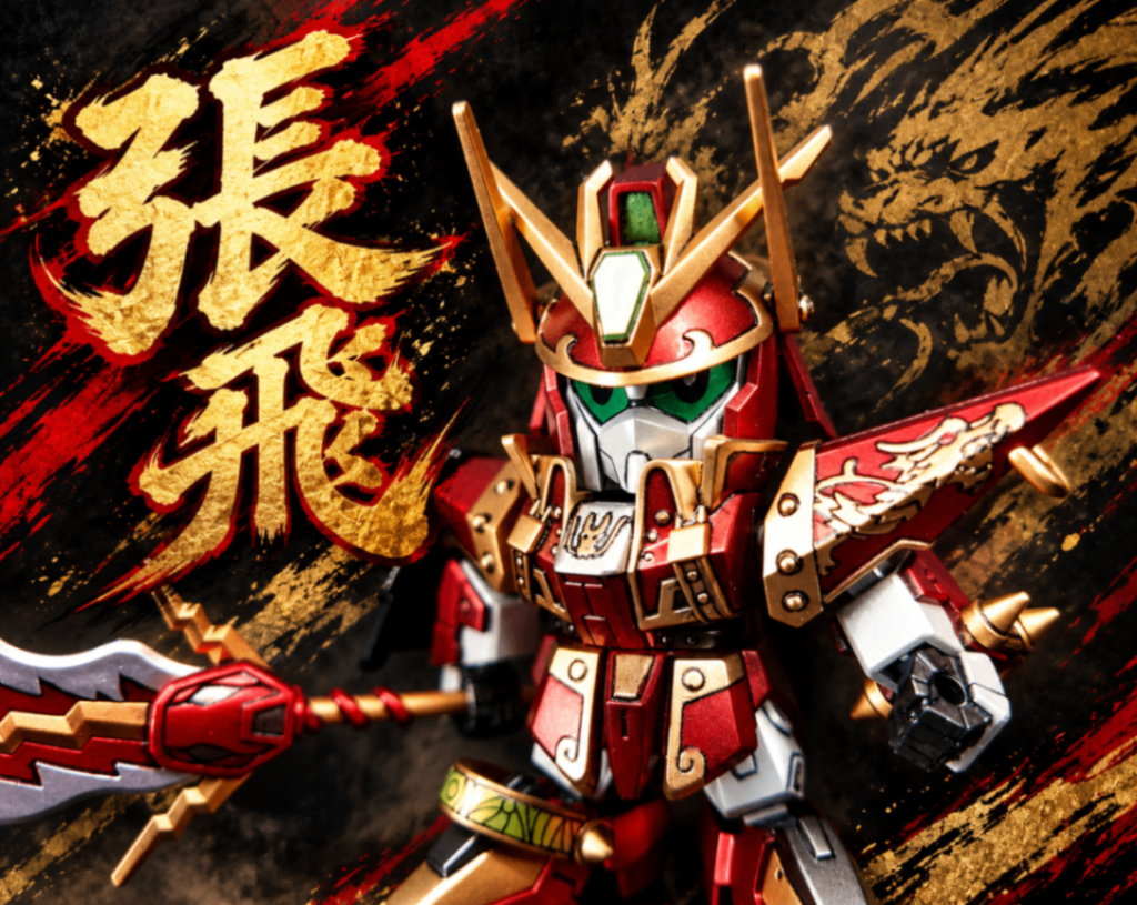 三国伝 張飛ガンダム 全塗装