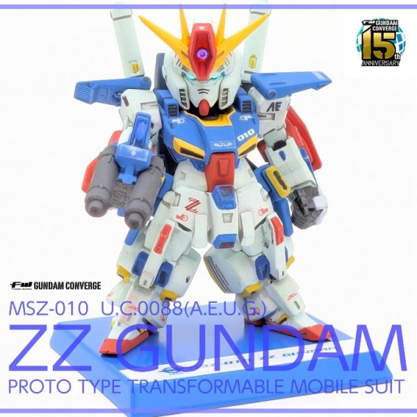 【塗装済み完成品】FW GUNDAM CONVERGE #30 ZZガンダム（Ver.Ka風ディティールアップ）