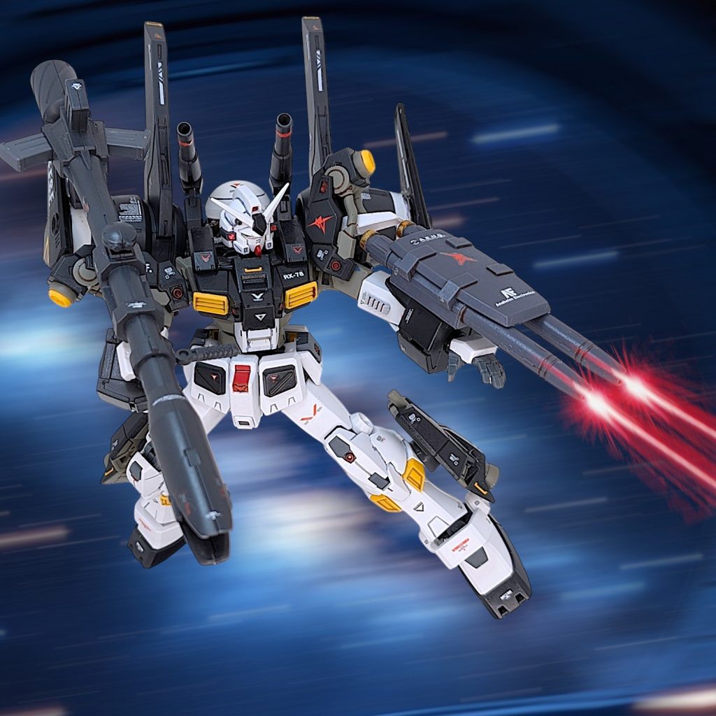 ということで、今回はガンダム7号機です(gundam-kao6)冒頭でも言いましたが今回のテーマは「王道」ですデミバーディングとRX78の相性が良いのは周知の事実なので、オリジナリティはあまりないですが、ストレートに「強化型ガンダム」を表現してみました!