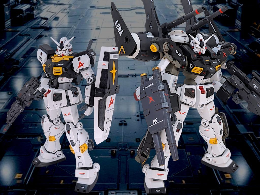 せっかくなので、ノーマルと高機動型の2パターンを作成しました上半身の差し替えで換装できます 「もしもアムロが一年戦争後も軟禁されず、最前線に立っていたら」という妄想しばしお付き合いください(gundam-kao8)