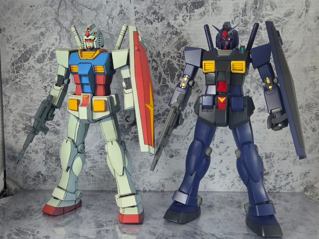 ちょっと改造＆アニメ塗りしたけど、MG ガンダム 2.0との比較