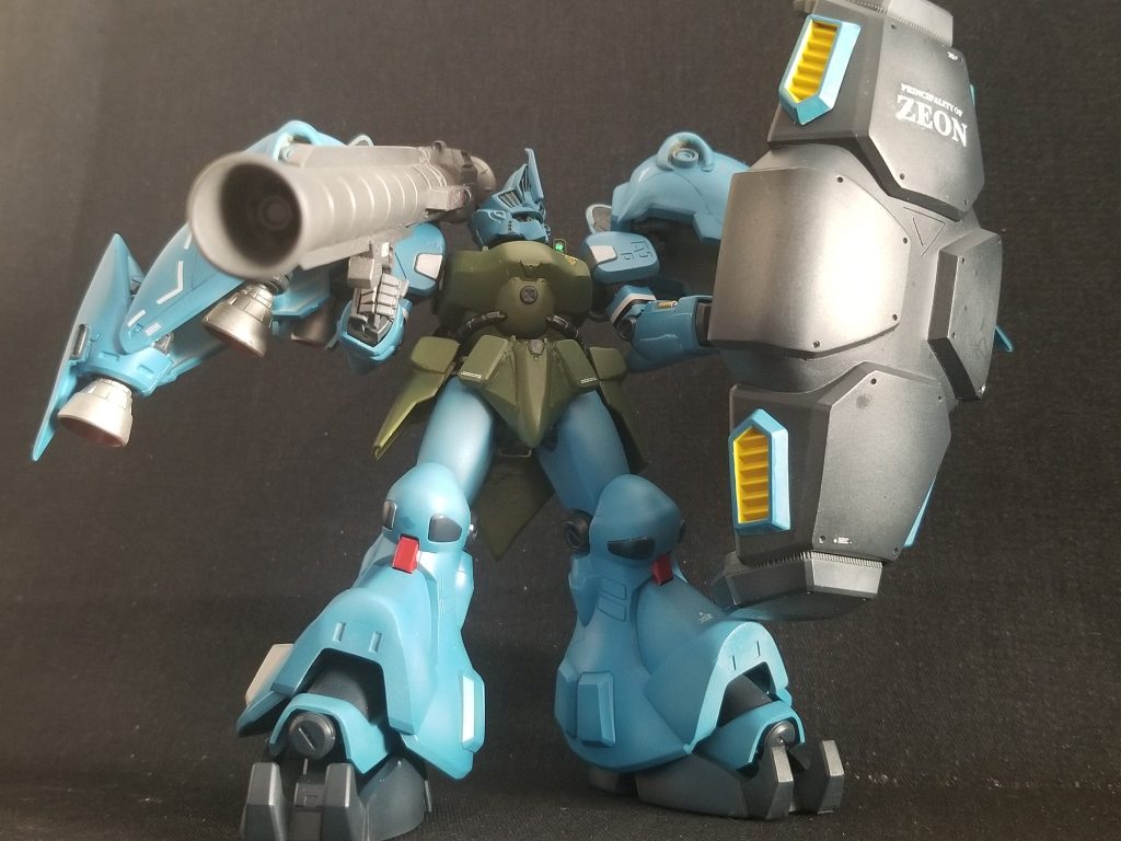 奪取したガンダム2号機を、ジオン系MSとして改修した機体。2を表すデフテロを冠したサイサリス、ガトー専用機です。着想はガーベラテトラから頂いてます。
